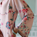 Dusty Pink Floral Kurta Set