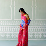 Fuschia Striped Floral Co-ord Set