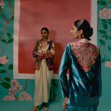 Paisley Blazer Dhoti Set