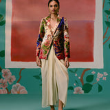 Paisley Blazer Dhoti Set