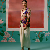 Paisley Blazer Dhoti Set