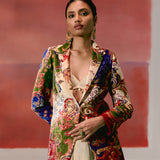 Paisley Blazer Dhoti Set