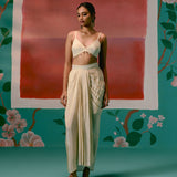 Paisley Blazer Dhoti Set