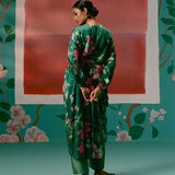 Green Chintz Kaftan Set