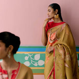 Mustard Chintz Saree
