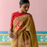 Mustard Chintz Saree