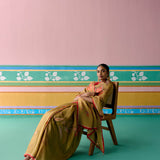 Mustard Chintz Saree