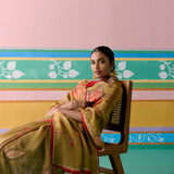 Mustard Chintz Saree