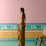 Mustard Chintz Saree