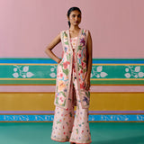 Dusty Pink Floral Jacket Set