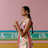 Dusty Pink Floral Jacket Set