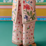 Dusty Pink Floral Jacket Set