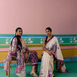 Purple Ikkat Kurta Set