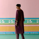 Purple Embroidered Kurta Set