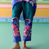 Teal Paisley Kaftan Set