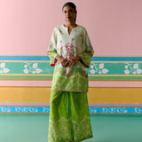 Lime Green Paisley Kurta Set