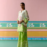 Lime Green Paisley Kurta Set