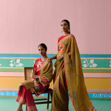 Red Chintz Kurta Set