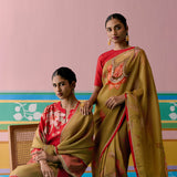 Red Chintz Kurta Set