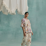 Daisy Collared Co-ord - Ecru