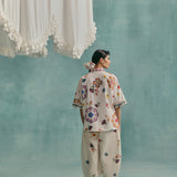 Daisy Collared Co-ord - Ecru