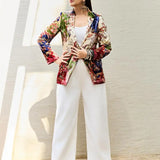Huma Qureshi in Paisley Blazer