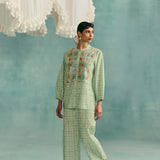 Flora Round Neck Co-ord - Mint
