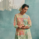 Patchwork Shirt Kurta Set