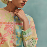 Patchwork Shirt Kurta Set