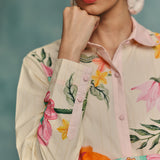 Dahlia Collared Kurta Set - Ecru