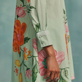 Dahlia Shirt Kurta Set - Mint