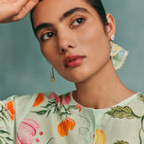 Dahlia Shirt Kurta Set - Mint