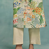 Meadow Sleeveless Kurta Set - Ecru