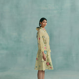 Rose Shirt Dress - Lemon