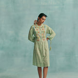 Flora Shirt Dress - Mint