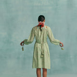 Flora Shirt Dress - Mint