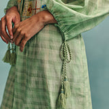 Flora Shirt Dress - Mint