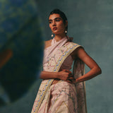 Hibiscus Saree - Colourblock