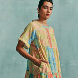 Patchwork Tiered Dress