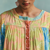 Patchwork Tiered Dress