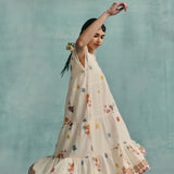 Daisy Tiered Dress - Ecru