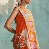 Patchwork Sleeveless Co-ord