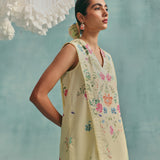 Rose Sleeveless Co-ord - Lemon