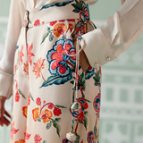 Ecru & Mustard Floral Co-ord Set