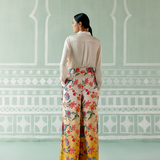 Ecru & Mustard Floral Co-ord Set