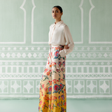 Ecru & Mustard Floral Co-ord Set